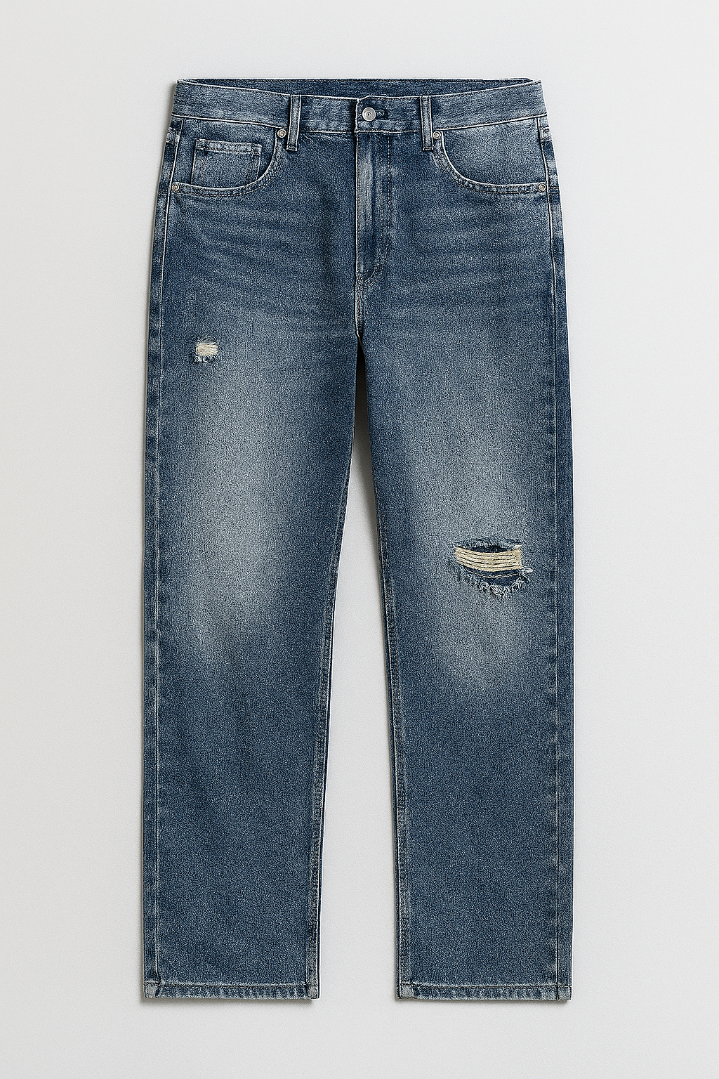 Retro Street Ripped Jeans – Urban Vintage Style