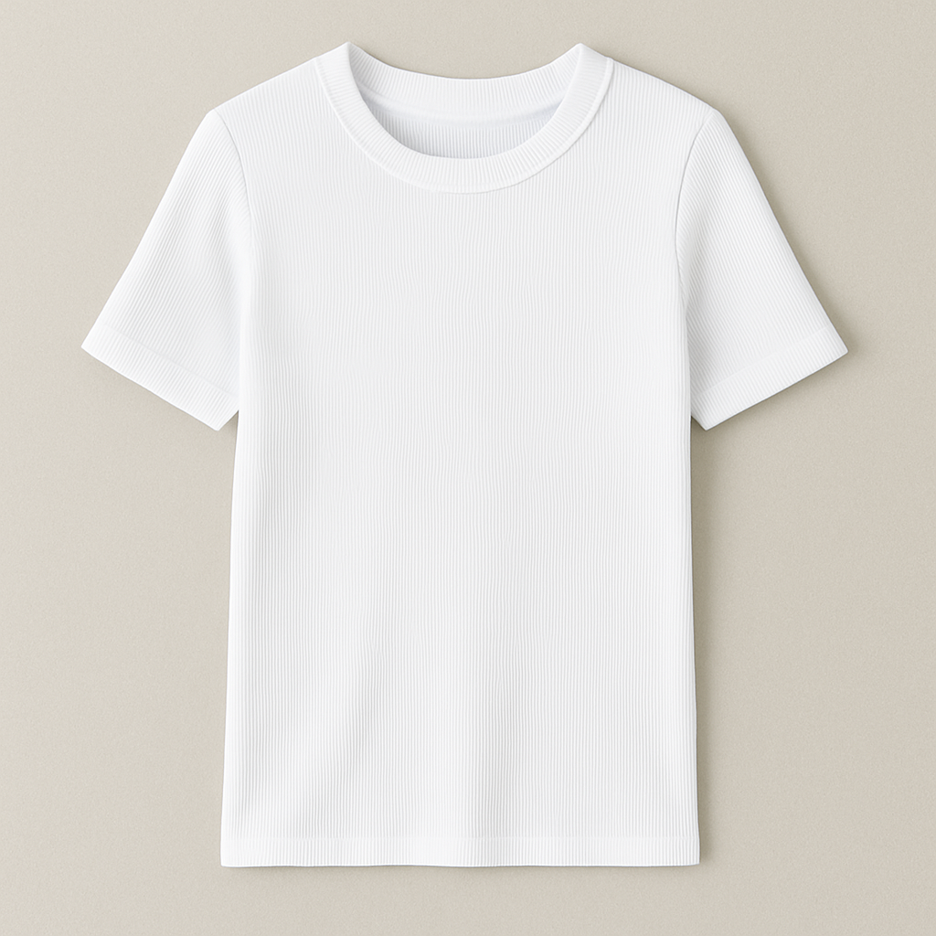 Women's Classic Fitted Oxford Cotton T-Shirt