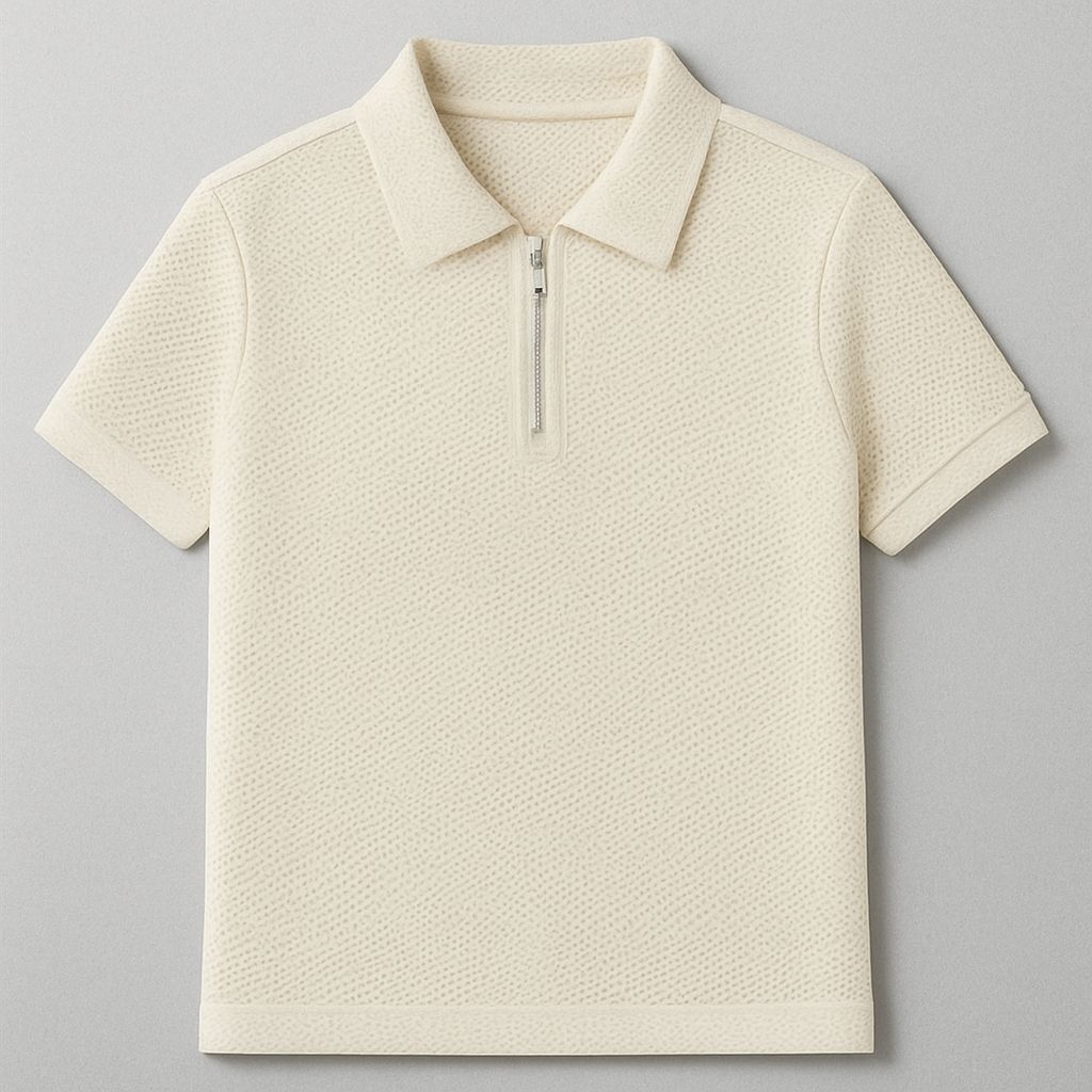 Savile Row Zip Polo – sleek and versatile