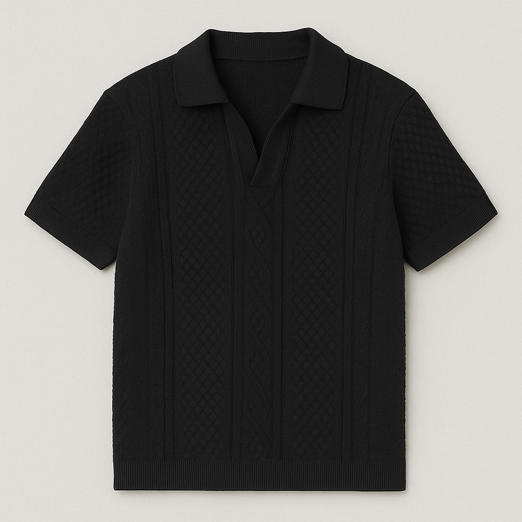Capri Waffle Polo – effortless charm
