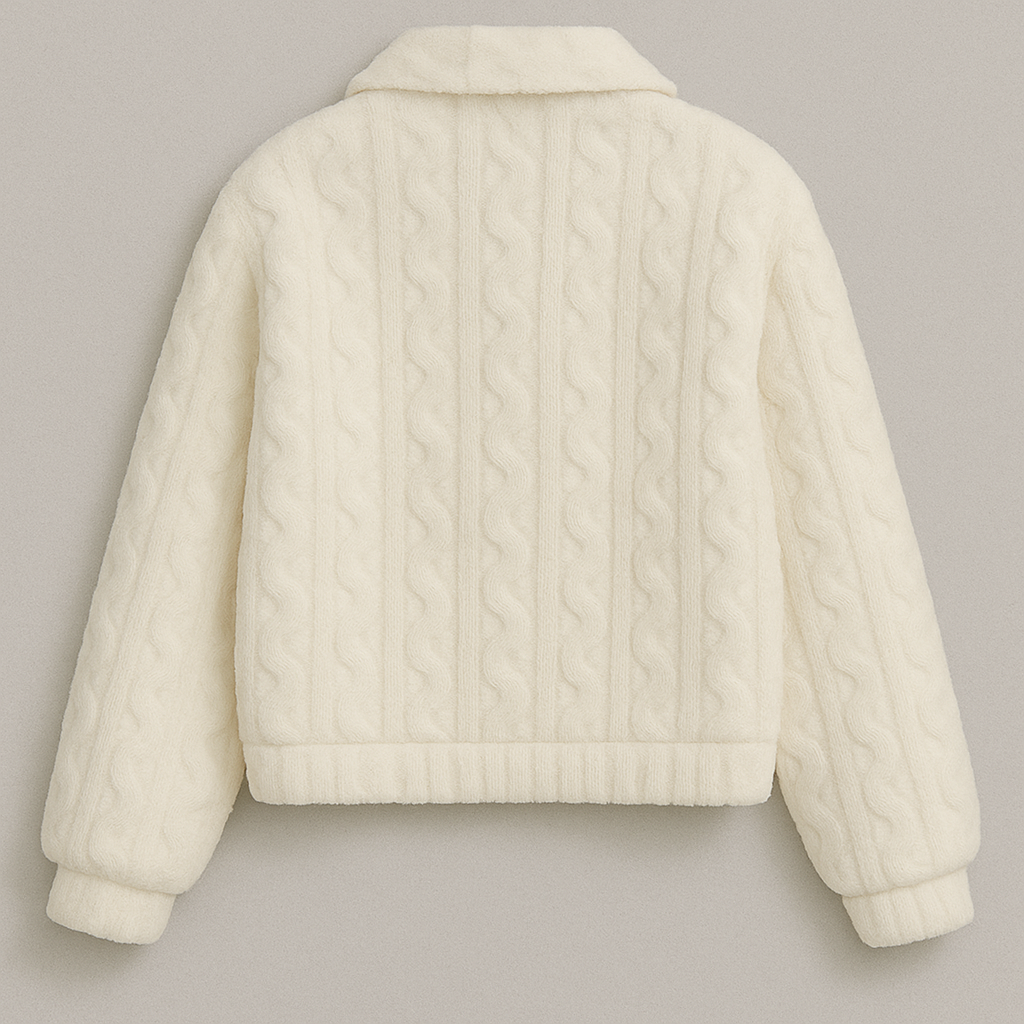 Autumn Women White Jacket - Sweet Lady