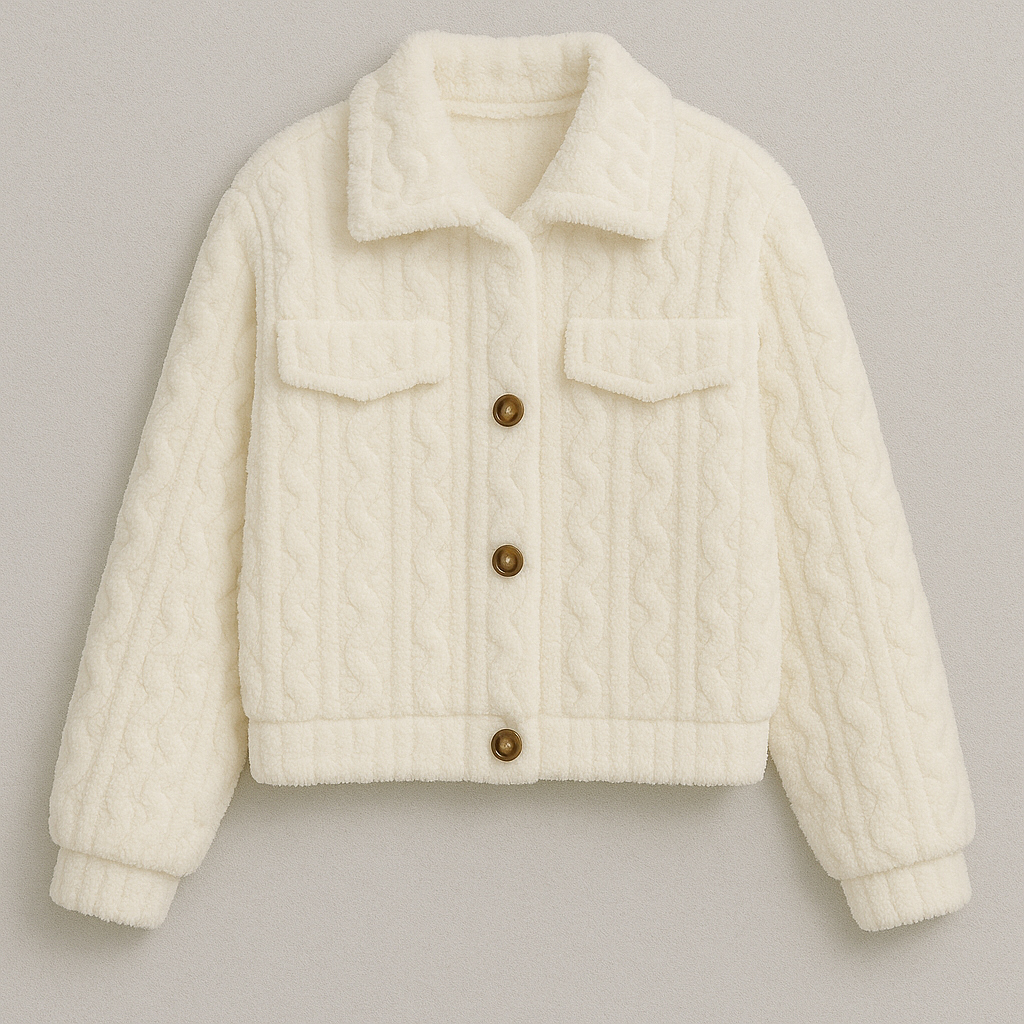 Autumn Women White Jacket - Sweet Lady