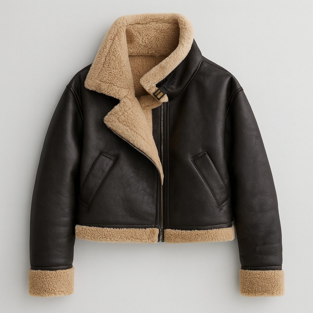 Women's Winter Leather Jacket - Sienna