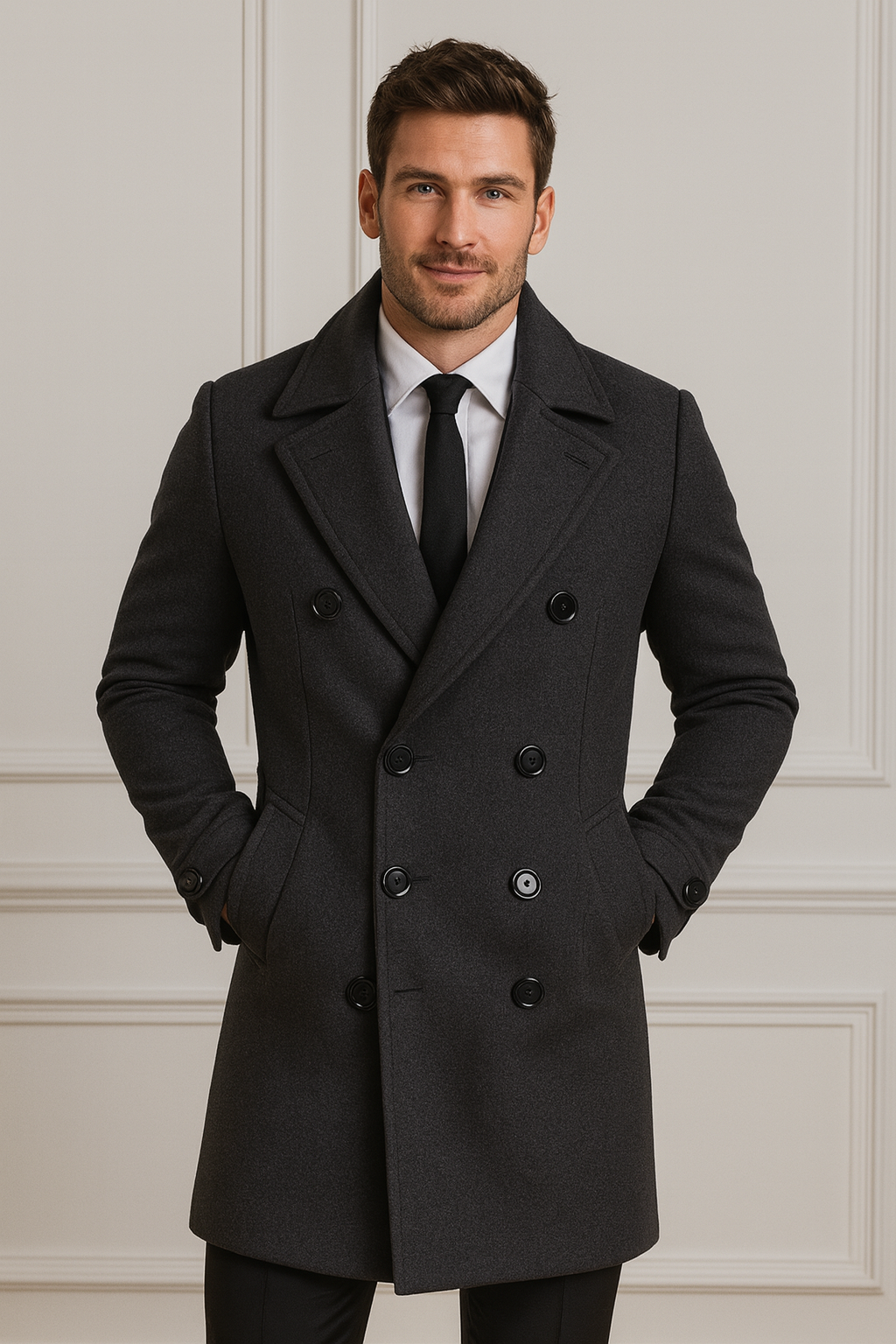 London Heritage Wool Trench – double-breasted elegance