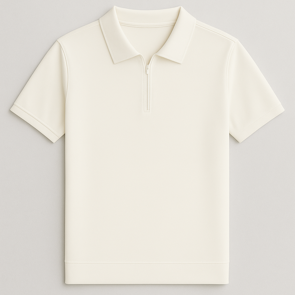 Kensington Half-Zip Polo – premium stretch cotton